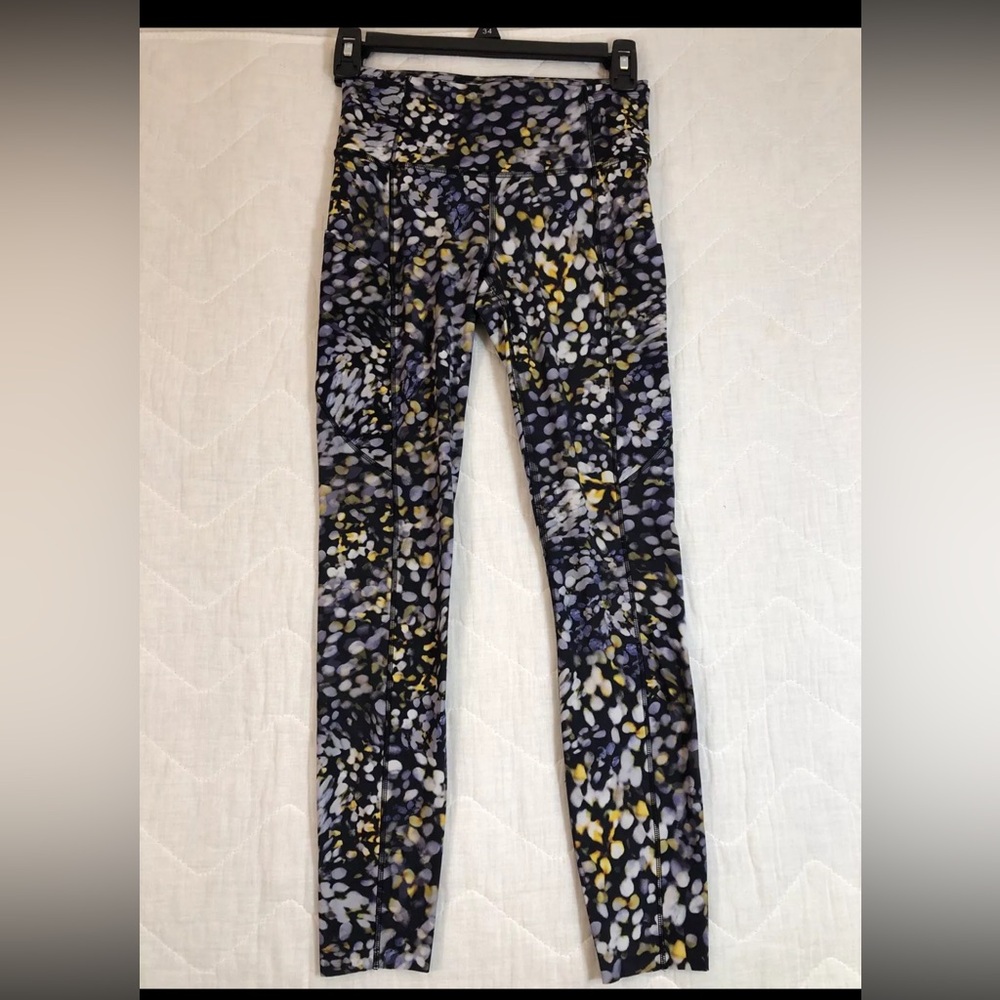 Lululemon Fast Free Tight II 25" Non-Reflective Nulux Metropolis Glow Multi‎ ~ 4